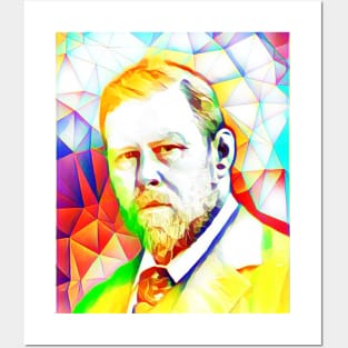 Bram Stoker Colourful Portrait | Bram Stoker Artwork 12 Posters and Art